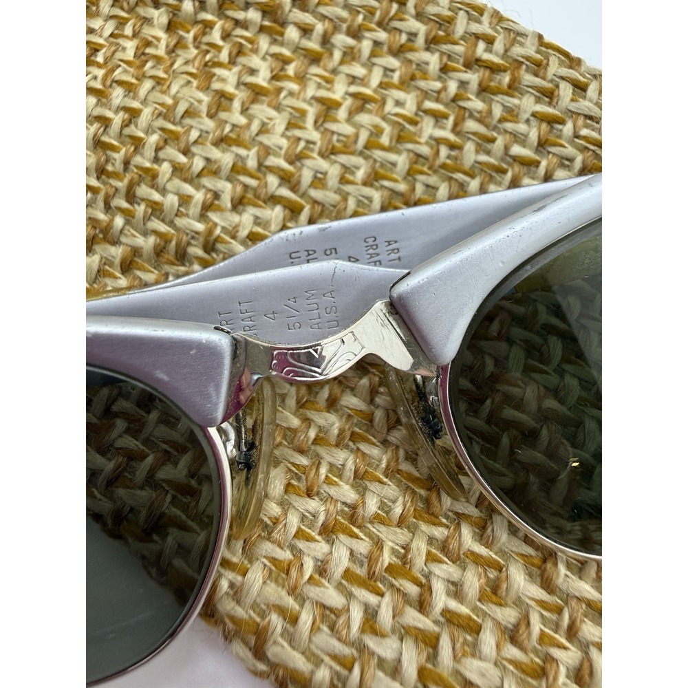 Vintage ArtCraft 1/10 12K GF Gold Glasses Embossed Rims- Frames Only & Case - Picture 9 of 9